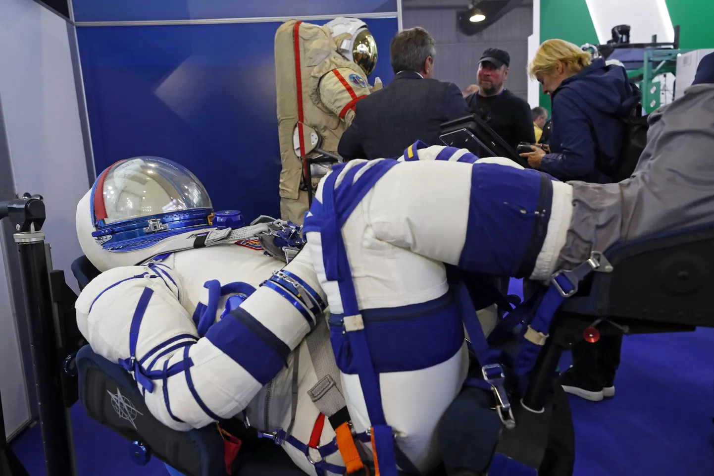 Venemaa uus Sokol-M kosmonaudiskafander MAKS 2019 International Aviation and Space Salon messil Žukovskis