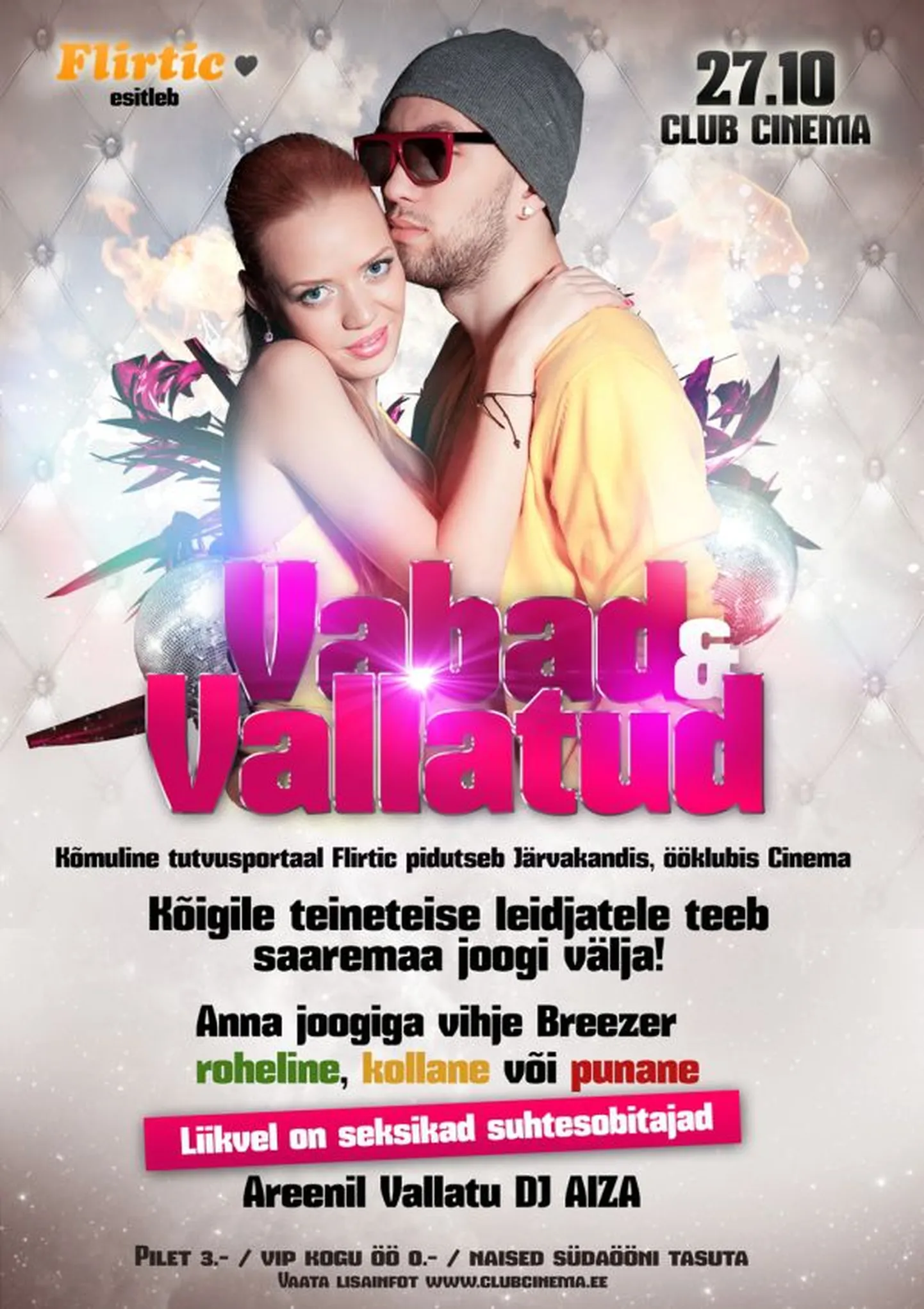 Kõik vabad ja vallatud pidutsevad sel laupäeval Cinemas!