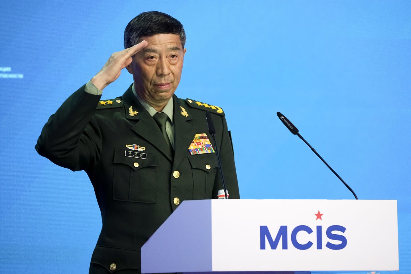Hiina kaitseminister Li Shangfu augustis Moskvas.