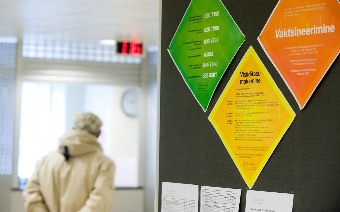 Ida-Tallinna keskhaigla registratuur.