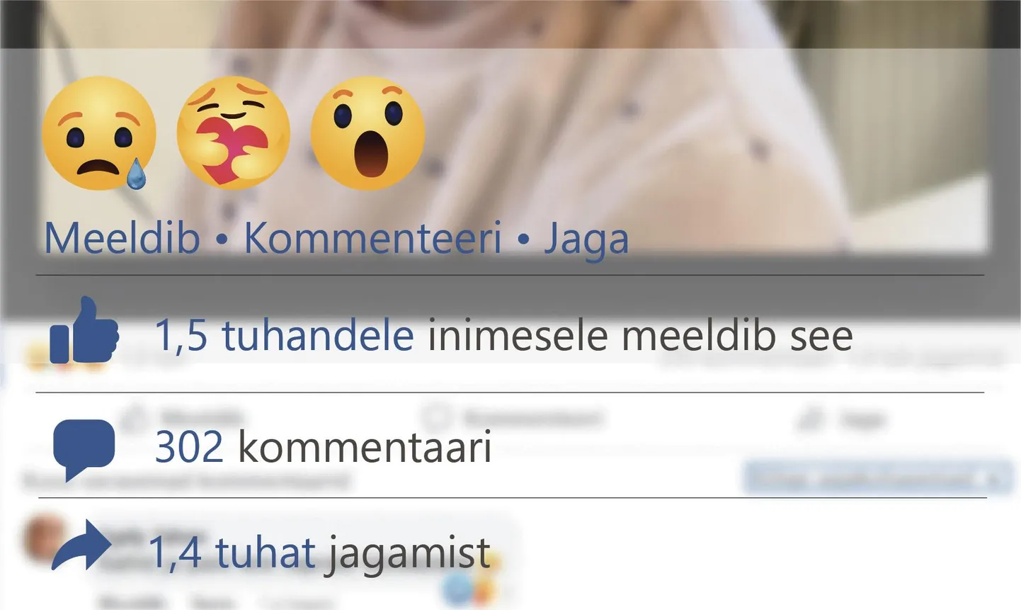 Kolmapäeva hommikupoolikul tehtud postitust oli täna lõunaks edasi jaganud üle 1400 Facebooki kasutaja.