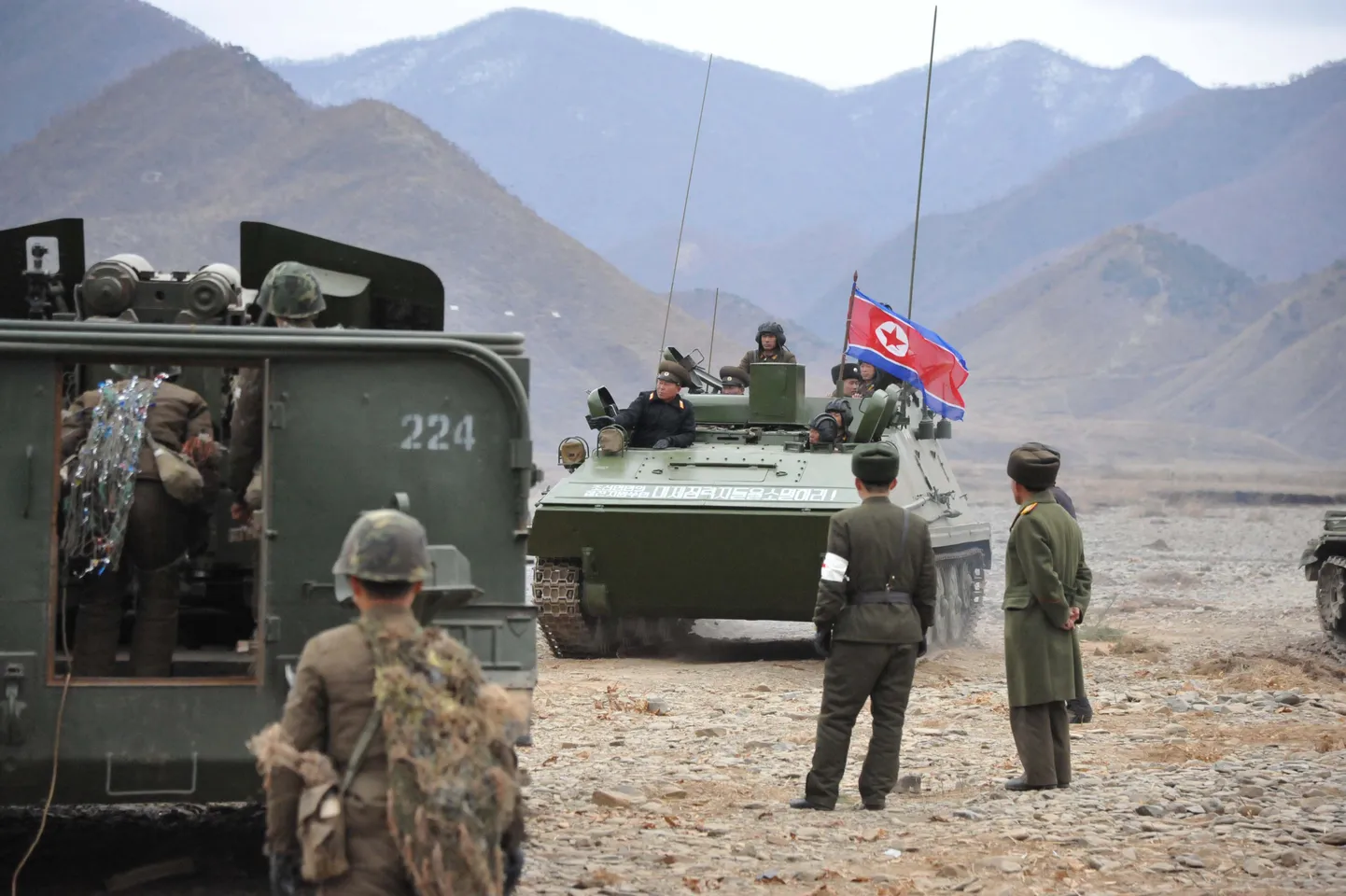 Põhja-Korea sõdurid õppusel.