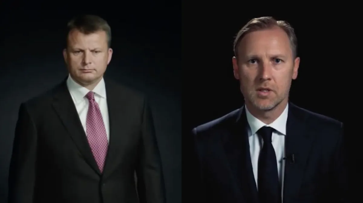 Айнарс Шлесерс и Алдис Гобземс