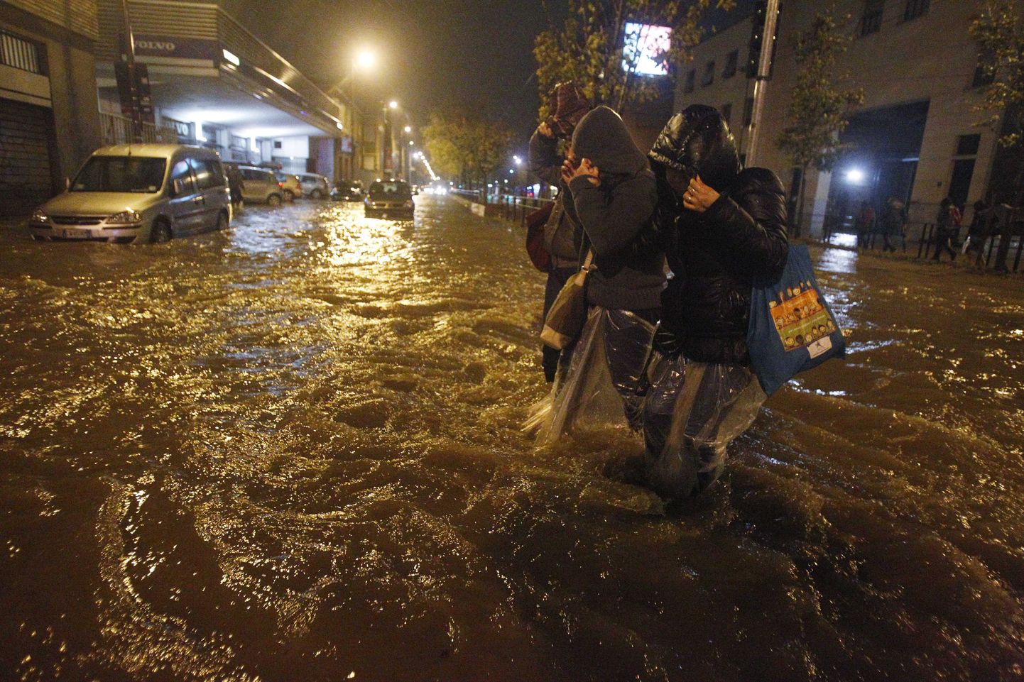 Tulvavesi Milanos.