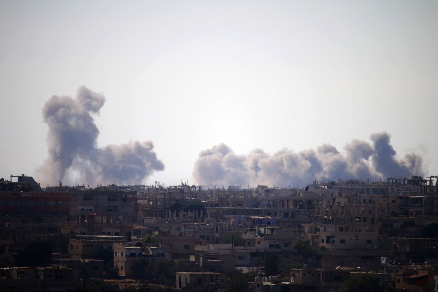 Õhurünnakud Daraas.