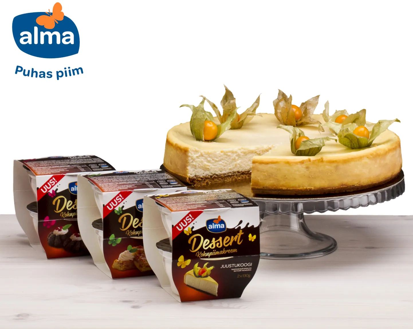 Uued Alma Dessert kohupiimakreemid