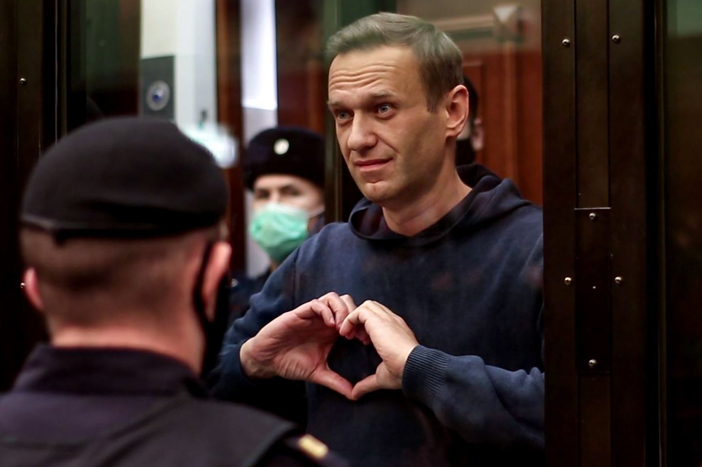 Venemaa opositsioonijuht Aleksei Navalnõi 2. veebruaril 2021 Moskva linnakohtus