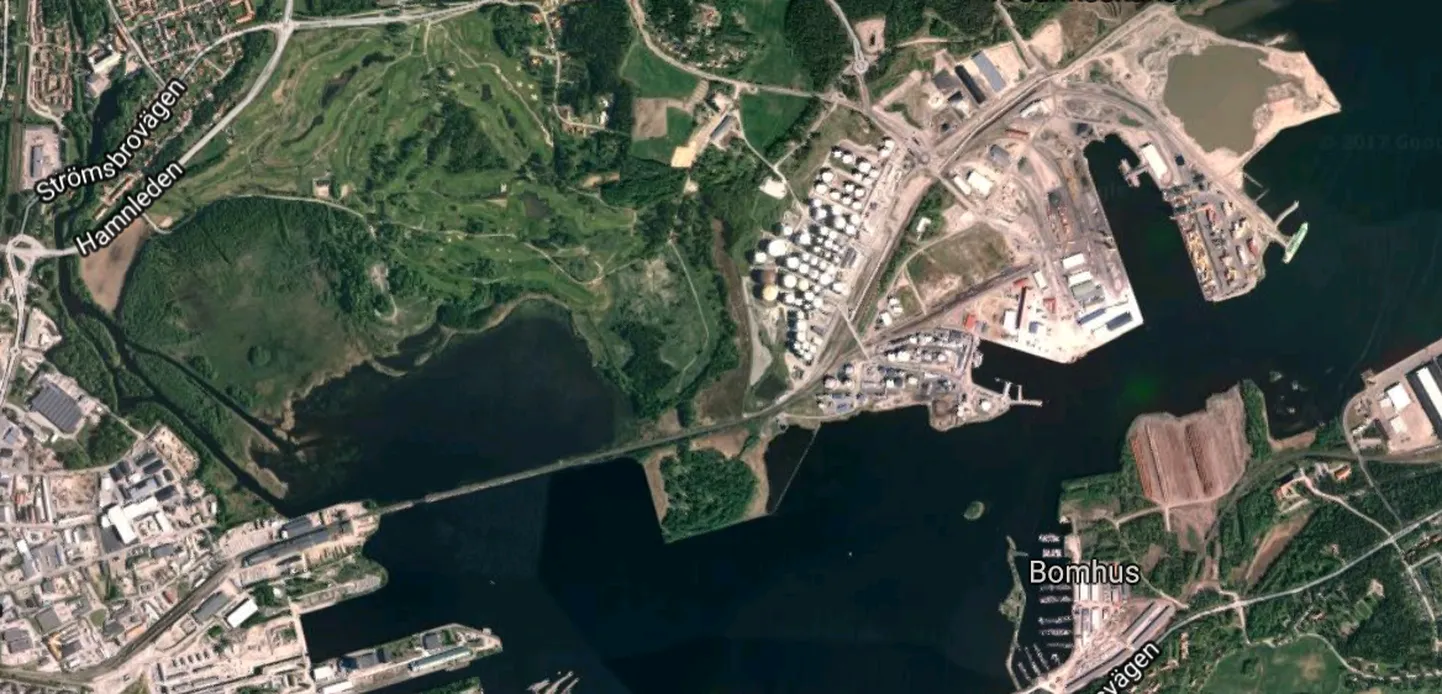 Gävle sadama satelliidifoto.