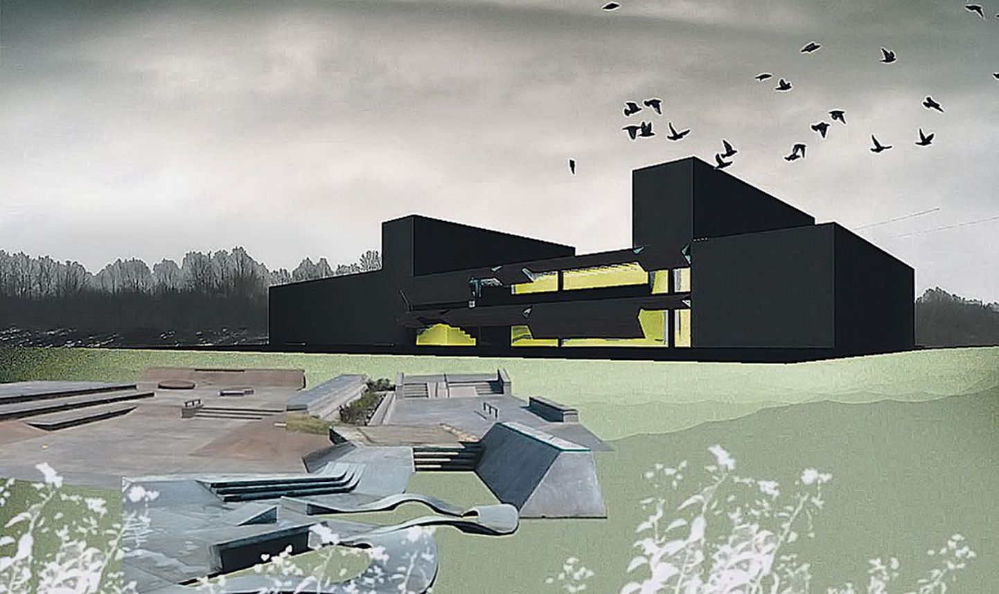 Arhitekt Kalle Komissarovi kujutlus sellest, milline võiks olla uus Anne noortekeskus.