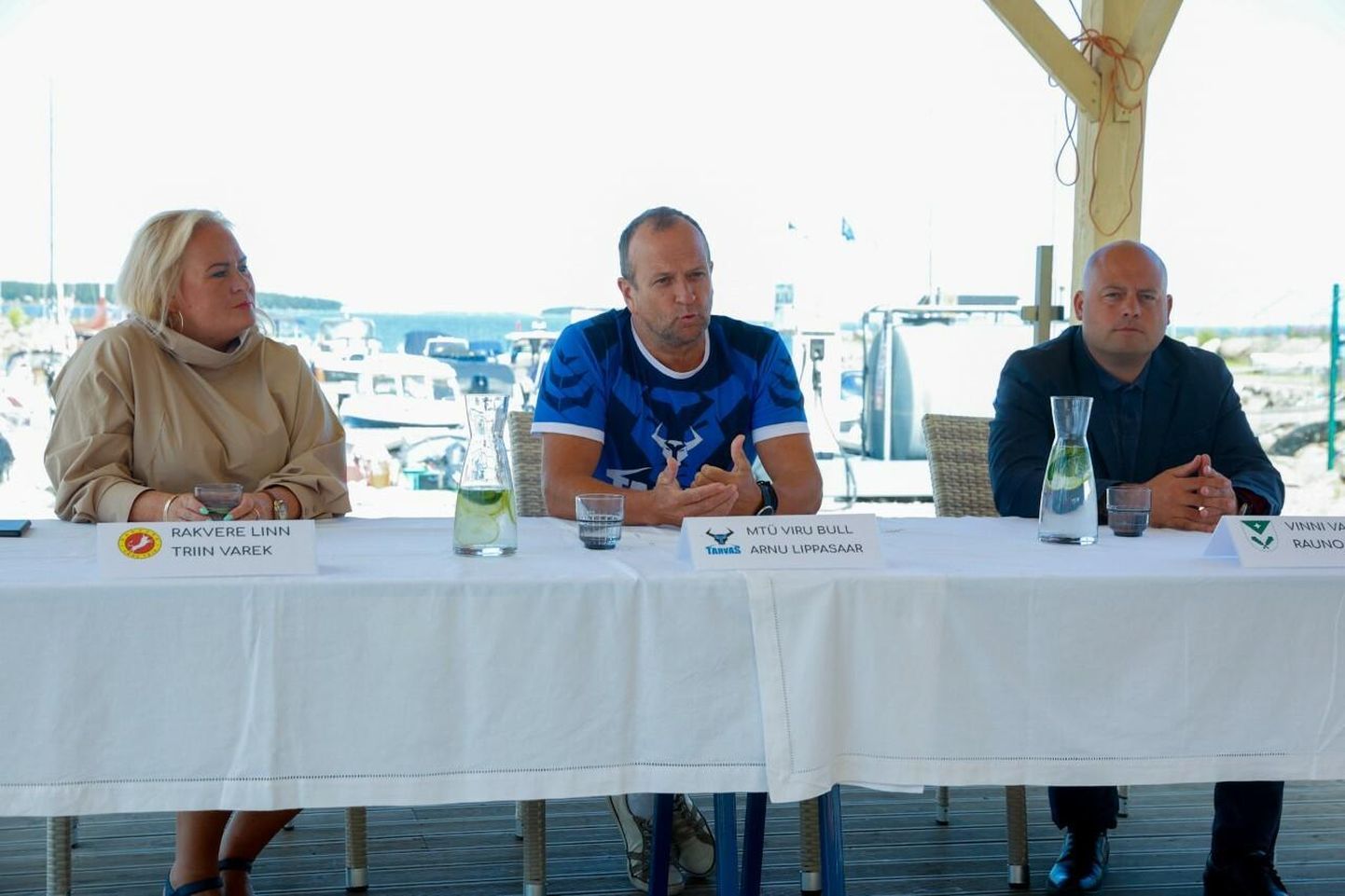 Tarva tulevikust rääkisid Triin Varek (vasakul), Arnu Lippasaar ja Rauno Võrno.
