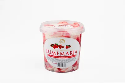 Lumemarja jäätis.