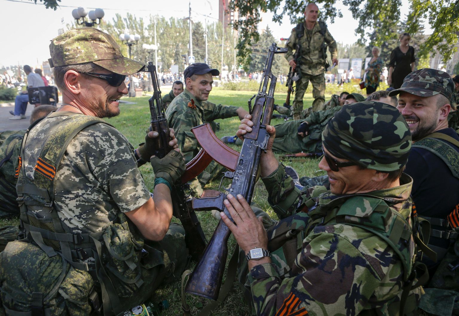 Venemeelsed separatistid Donetskis.