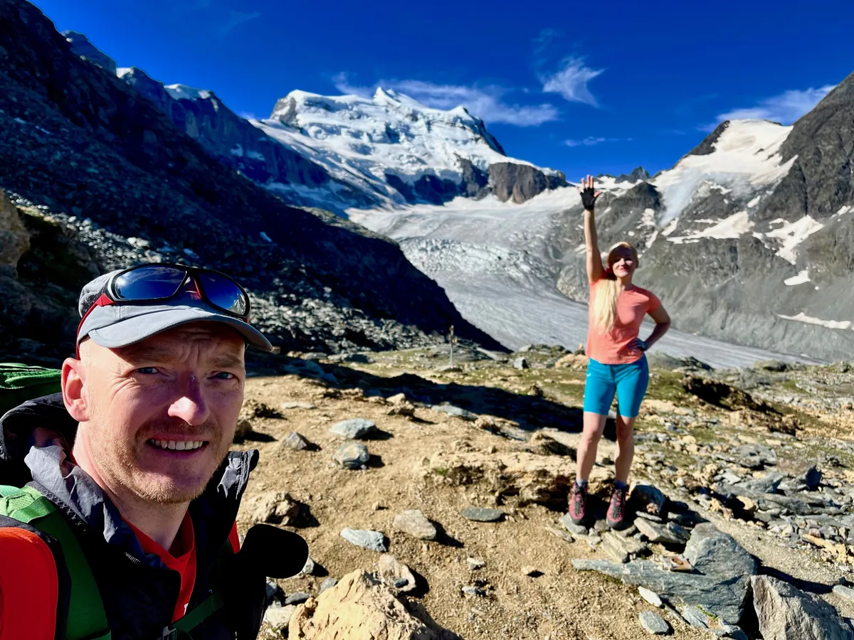 Oleme mitmeid tundi roninud, aga Grand Combin tundub endiselt olevat siinsamas käeulatuses.