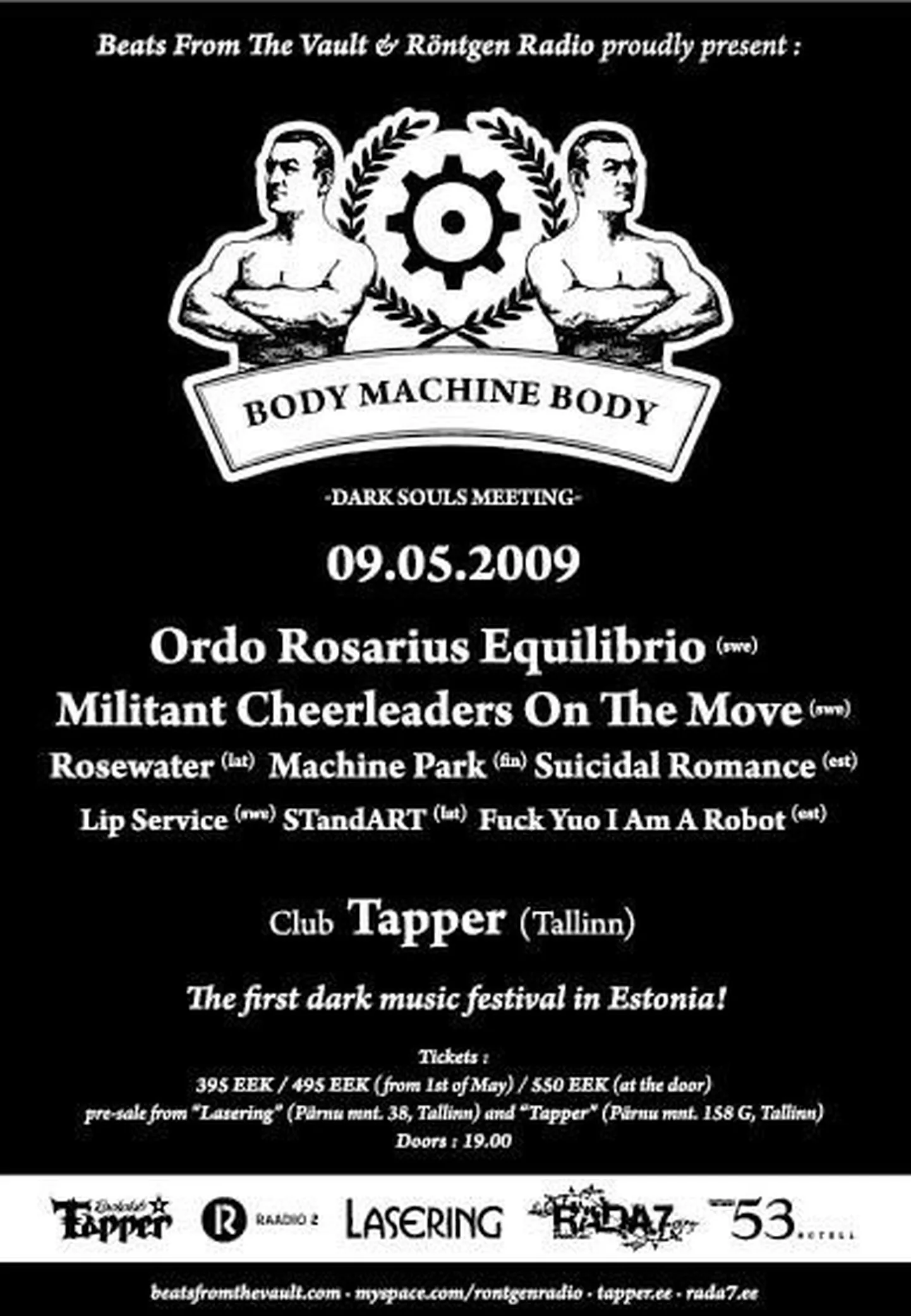 Sel laupäeval peetakse Tapperis Body Machine Body festivali