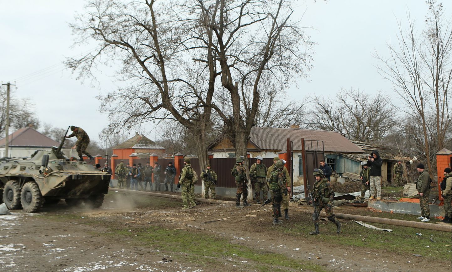 Tšetšeeni julgeolekujõudude erioperatsioon Mekenskaja külas 1. jaanuaril.