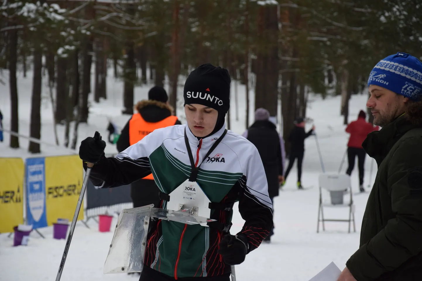 Maarius Kotsulim Läti meistrivõistluste stardis.