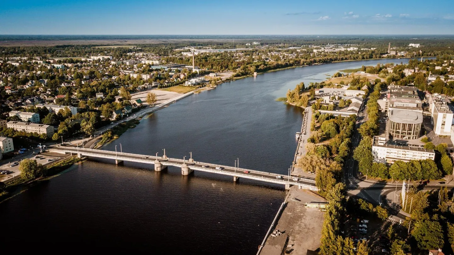 Vaade Pärnu kesklinnale.