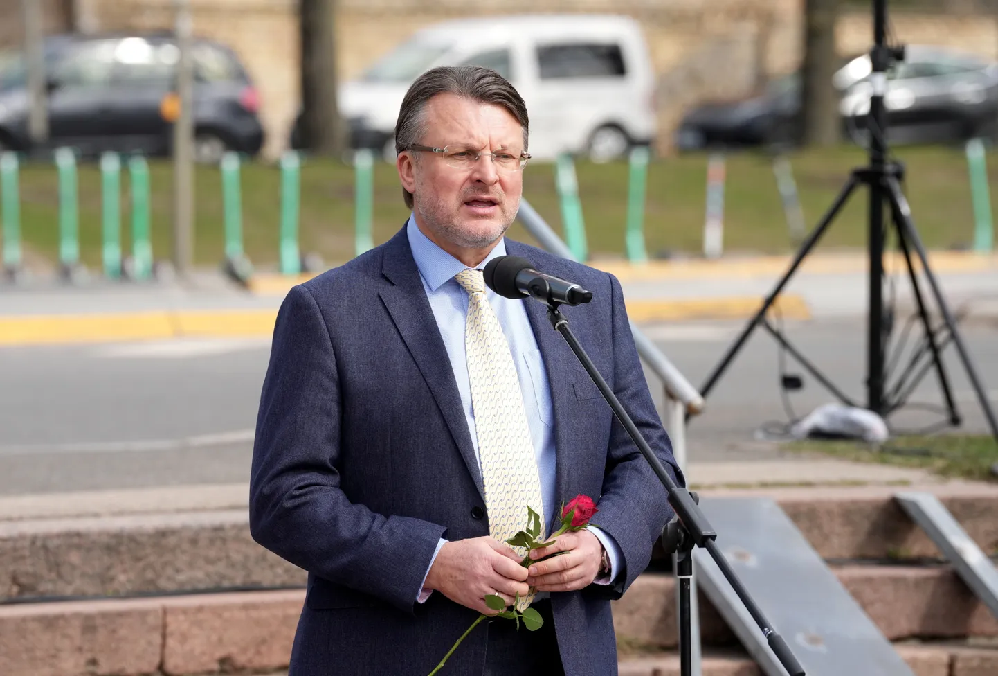 Partijas "Latvija pirmajā vietā" Rīgas mēra amata kandidāts, Saeimas deputāts Ainārs Šlesers.