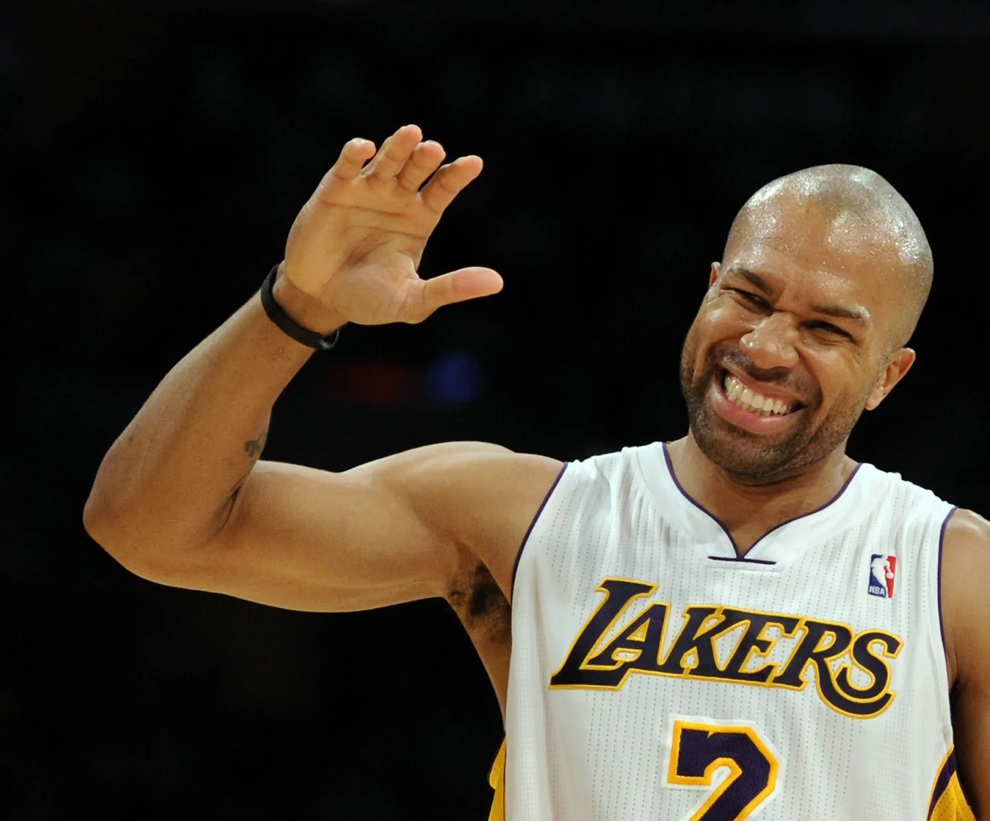Derek Fisher Los Angeles Lakers 2010. aastal Los Angeles Lakersi särgis.