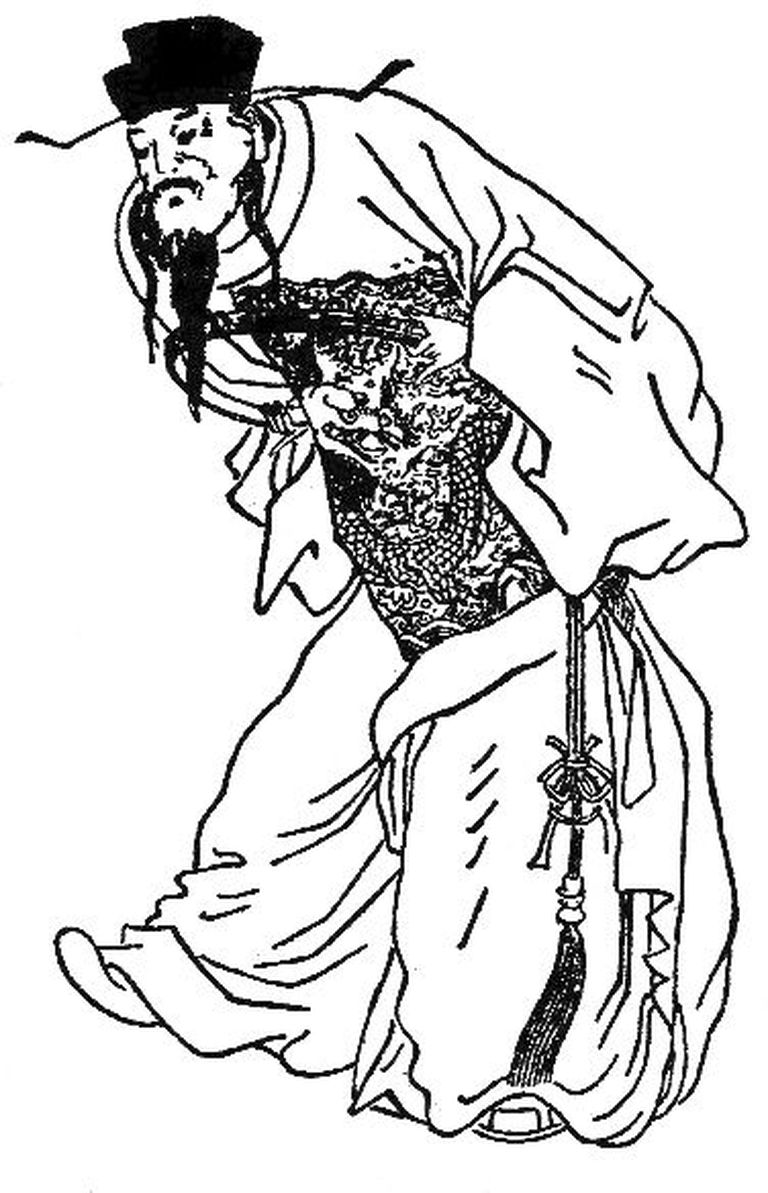 Cao Caod kujutav dušijoonistus
