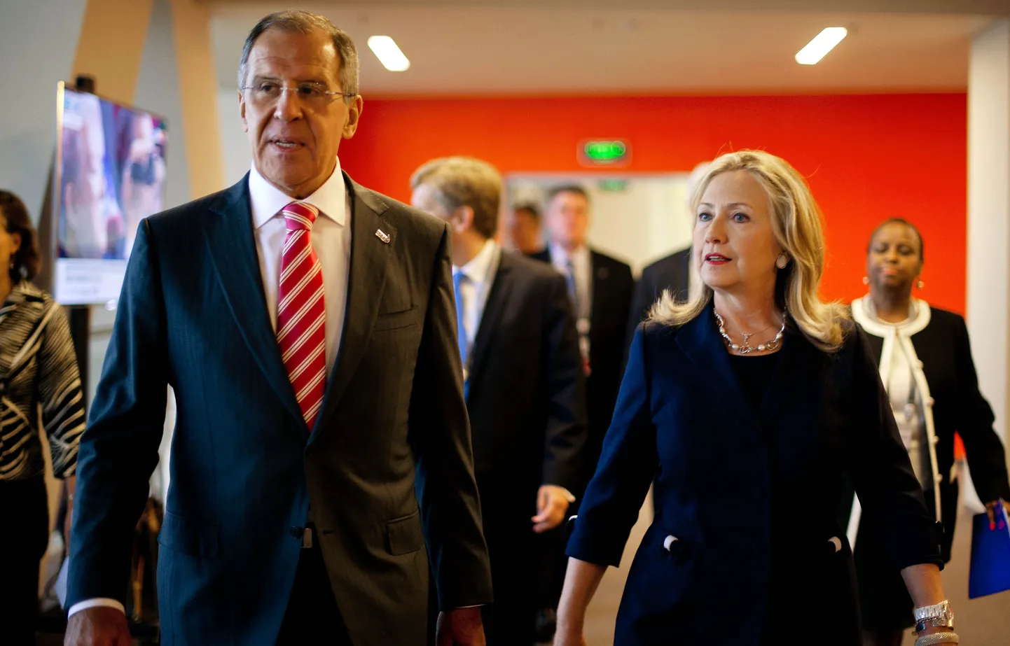 Vene välisminister Sergei Lavrov ja USA välisminister Hillary Clinton.