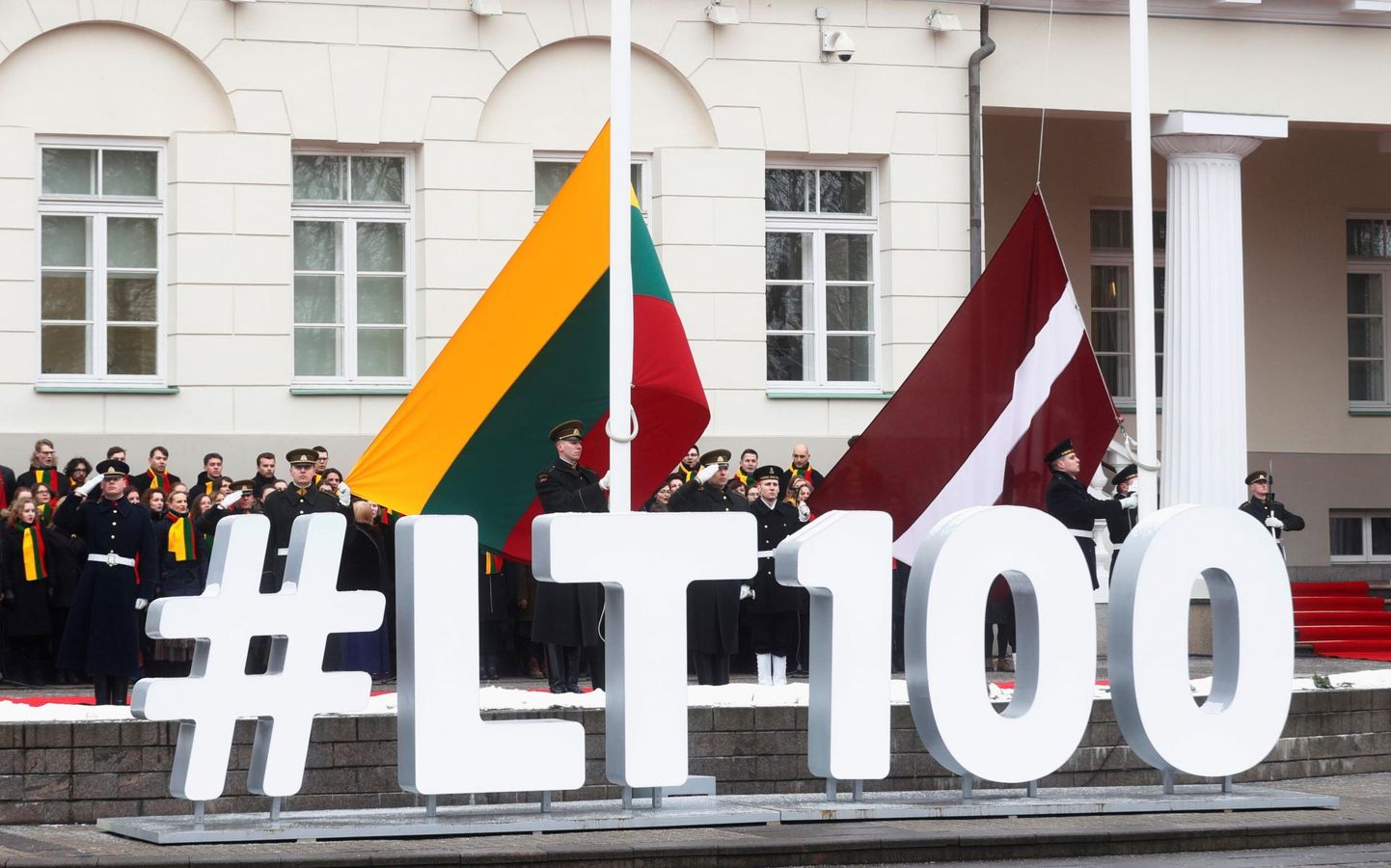 Balti riikide juubeliaasta avas Leedu, kes tähistas 100 aasta möödumist iseseisvumisest tänavu 16. veebruaril. Pildil Leedu sünnipäeva tähistamine Vilniuses.