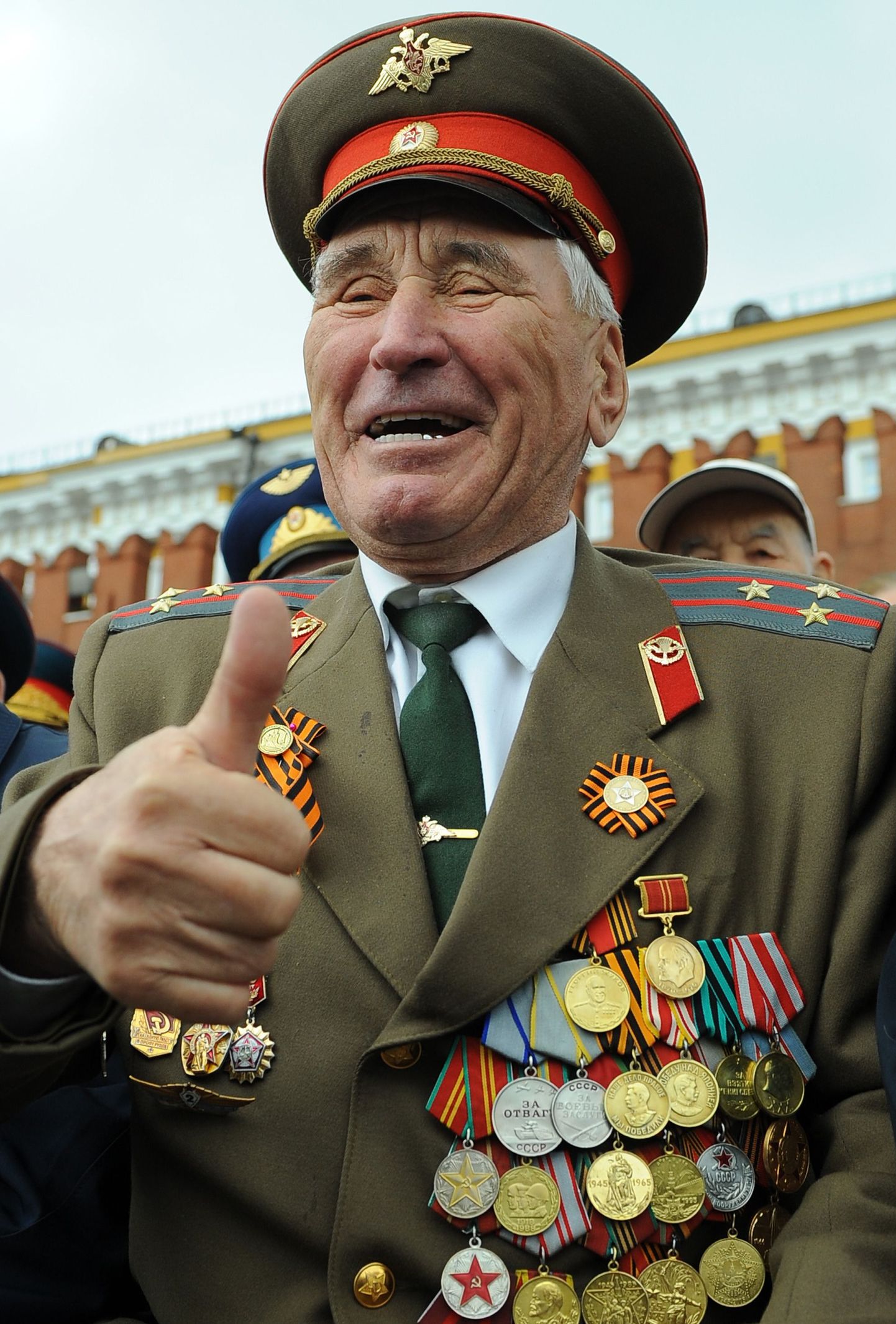 Punaarmee veteran mullu 9. mail Moskvas toimunud paraadil.