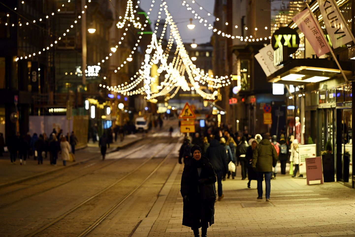 Jõulutuled Helsingis.