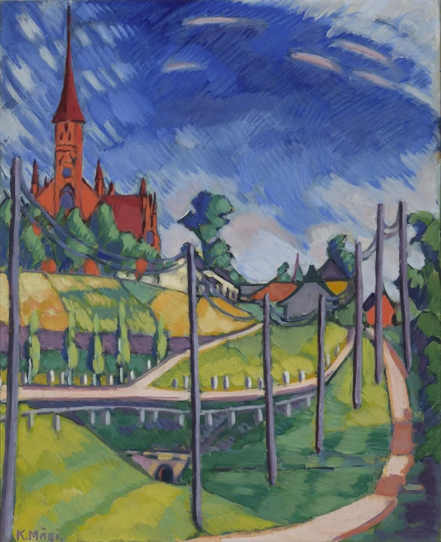 Konrad Mägi. Viljandi motiiv. 1915–1917. Eesti Kunstimuuseum.