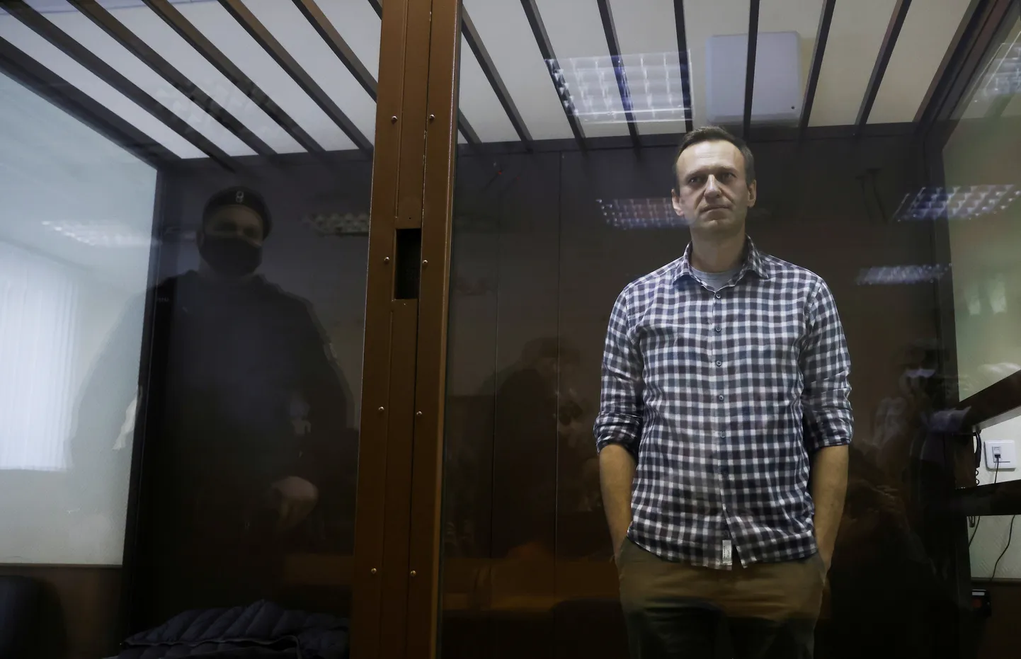 Aleksei Navalnõi Moskva kohtus.