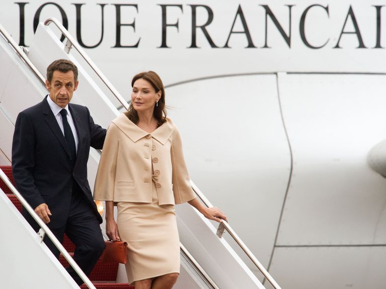 Nicholas Sarkozy ja ta naine Carla Bruni/ AFP Photo/Paul J. Richards / PAUL J. RICHARDS/AFP/Scanpix