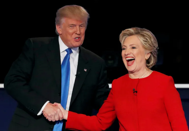 Donald Trump (vasakul) ja Hillary Clinton.