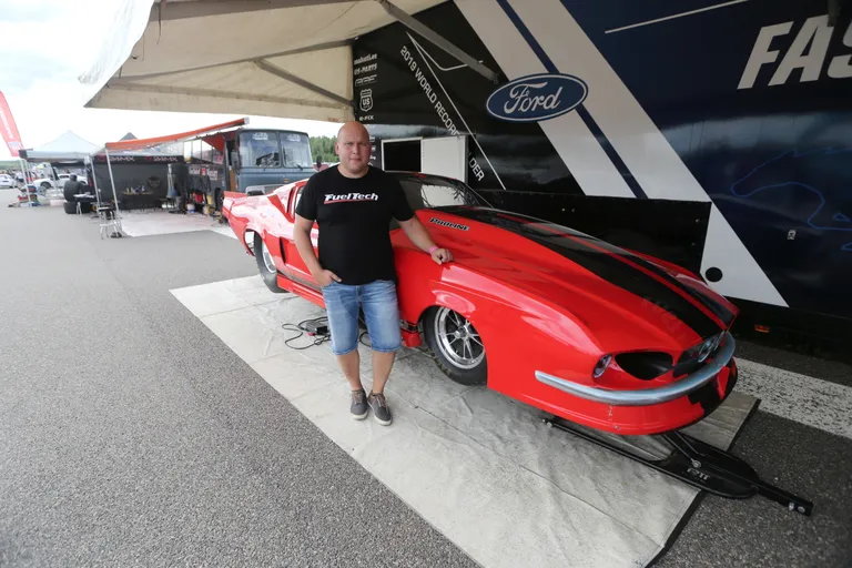 Andres Arnoveri uus auto Ford Mustang GT500 '67 võistleb maailmas Promod-klassis ja selle maksimaalne võimsus on 4000 hobujõudu.