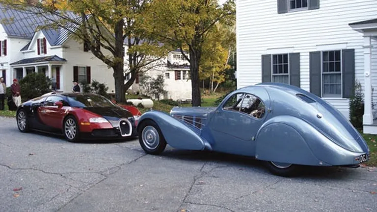 Bugatti slavenākie automobiļi - Veyron un 57SC Atlantic