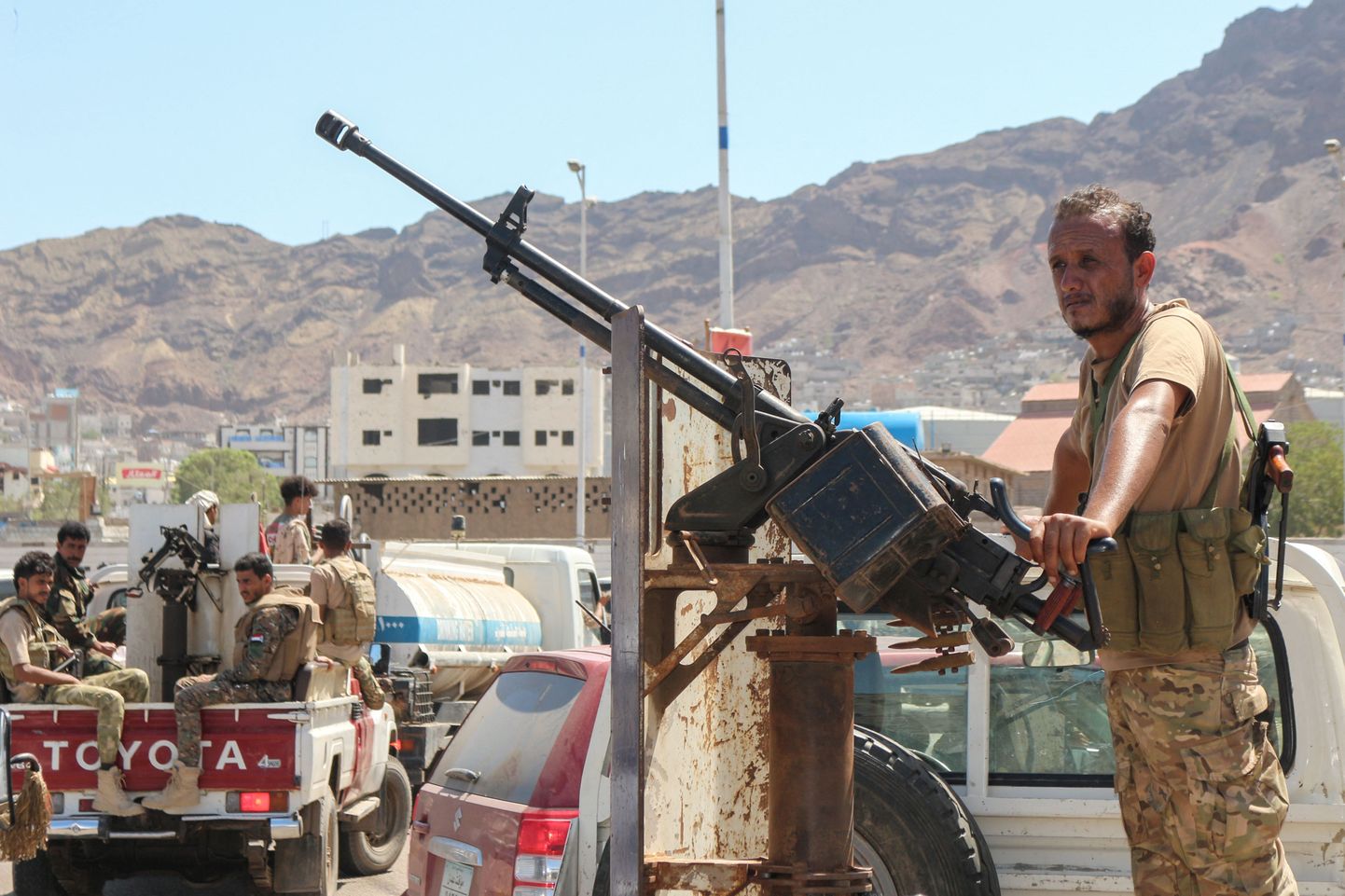 Separatistlikule Lõuna-Jeemeni Üleminekunõukogule (STC) lojaalsed võitlejad. Pilt on illustreeriv.