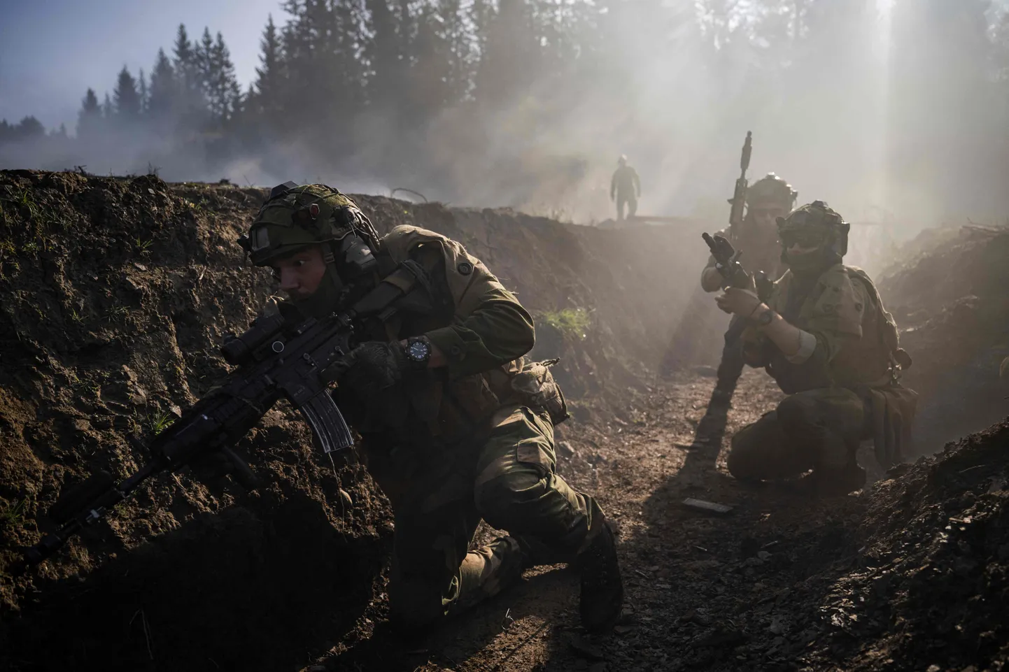 Norra sõjaväeinstruktorid koos Ukraina sõjaväelastega õppusel. Foto on illustratiivne.