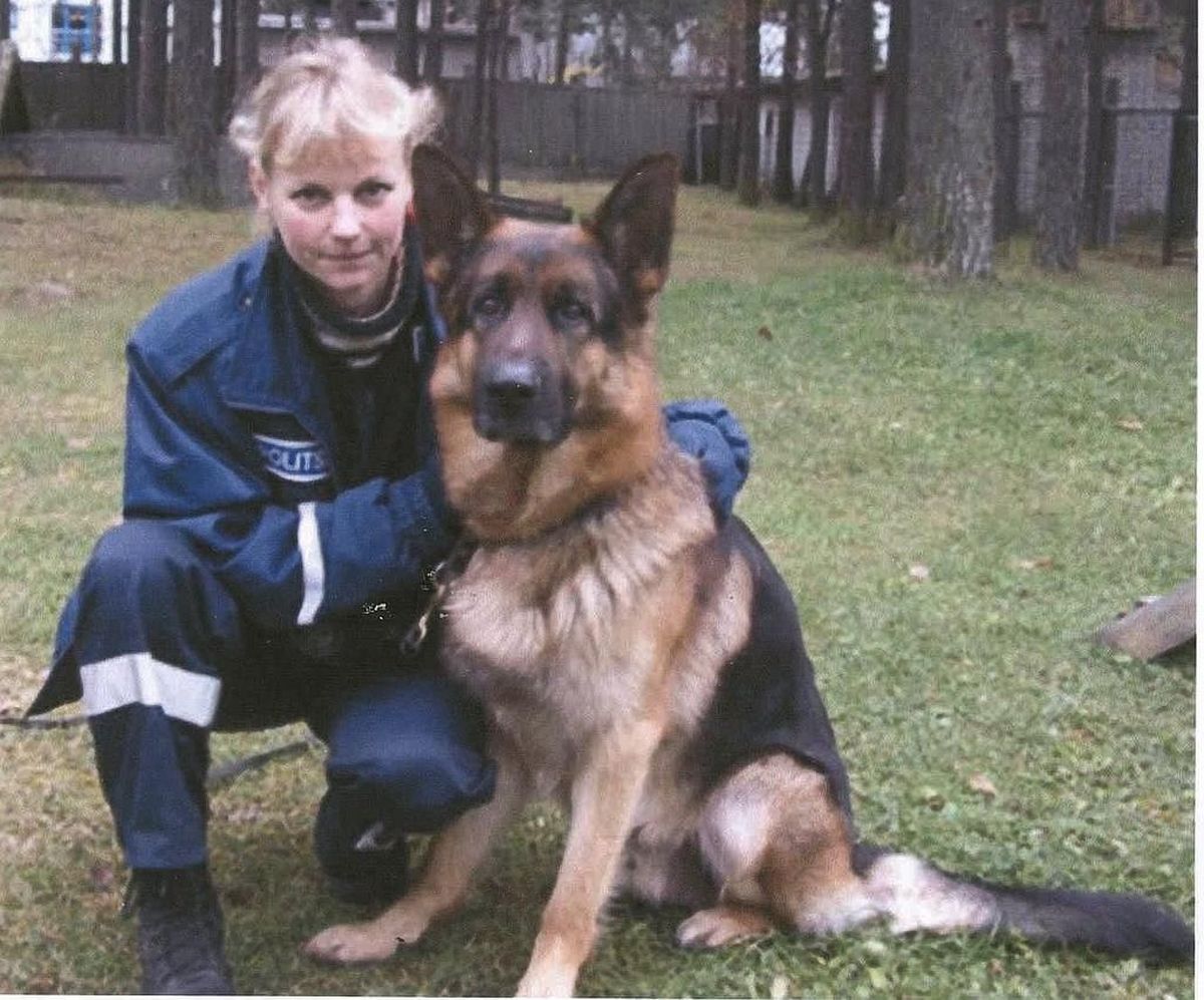 Юлия Горбачева и служебная собака Брайан