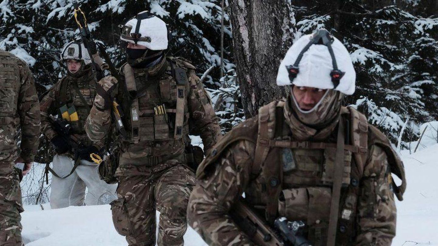 Британские солдаты на учениях в Эстонии, 10 февраля