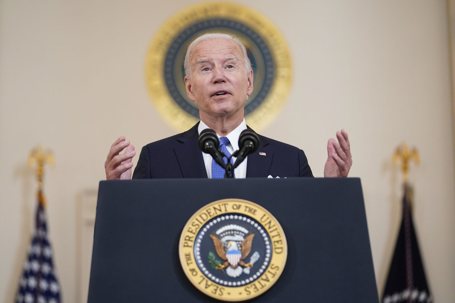 USA president Joe Biden pidas reedel Valges Majas kõne pärast ülemkohtu häältega 6-3 langetatud abordiotsust, millega võeti naistelt põhiseaduslik kaitse otsustada ise oma keha üle.