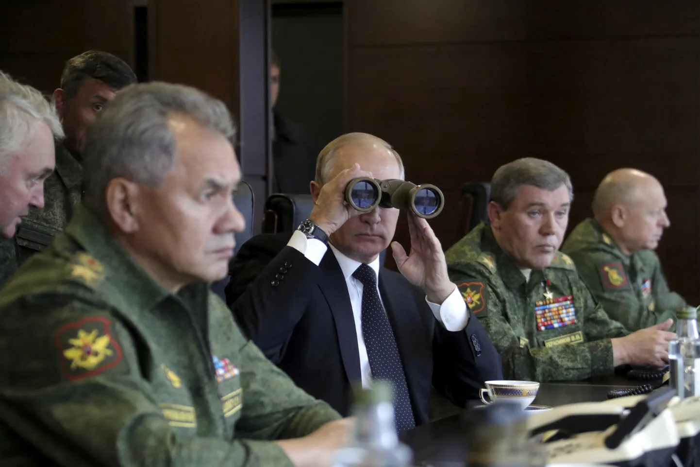 Venemaa president Vladimir Putin Zapad-2017 ajal Leningradi regioonis.