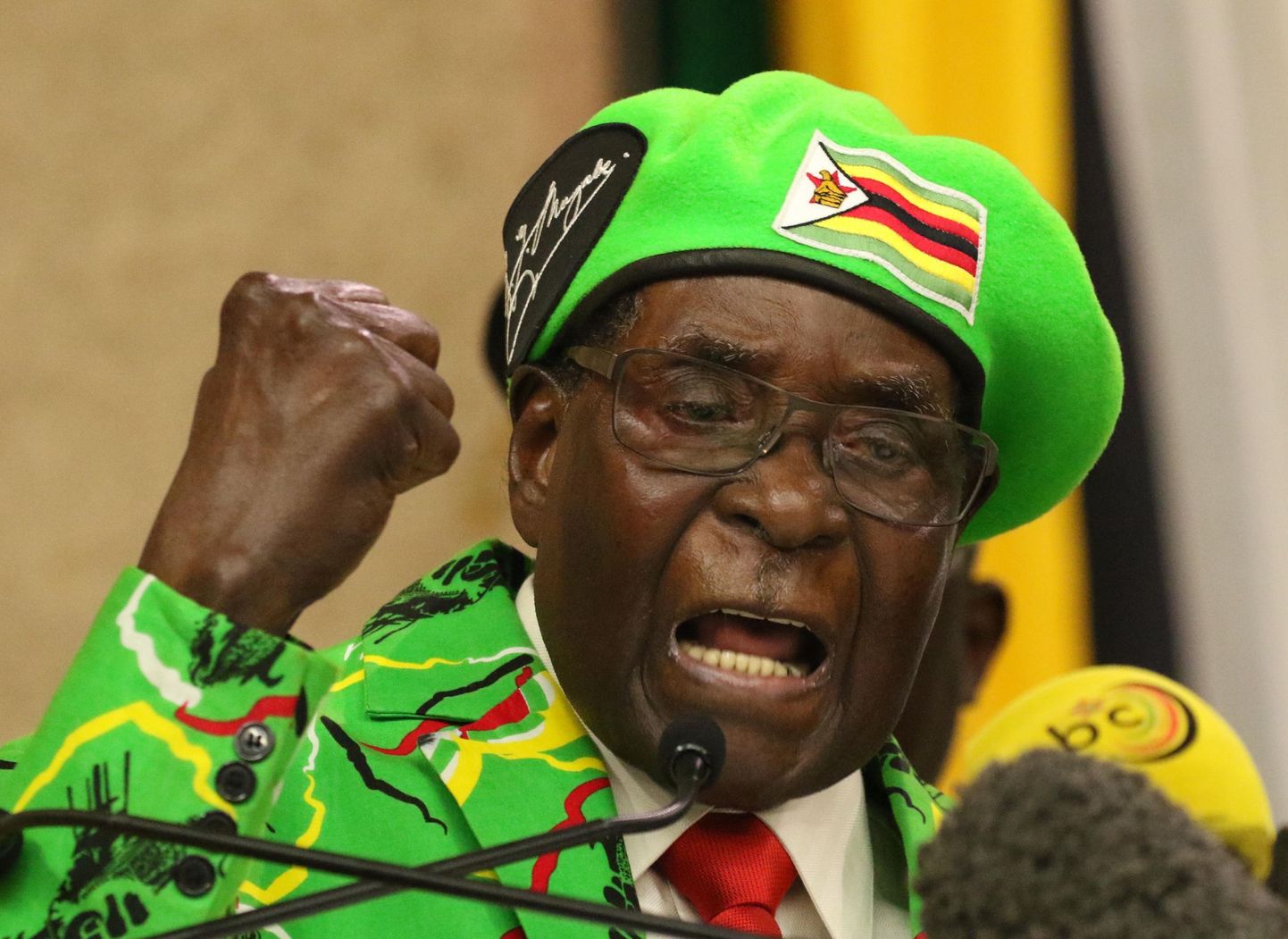 Zimbabwe diktaator Robert Mugabe.