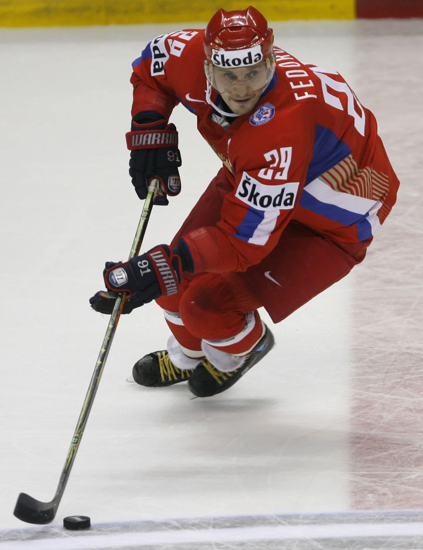 Сергей Федоров во время выступления за сборную России.