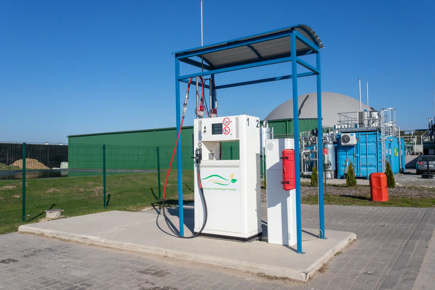 27.09.2022, Viljandi
Biometaani ehk CNG tankla Koksveres.
Foto Marko Saarm, Sakala