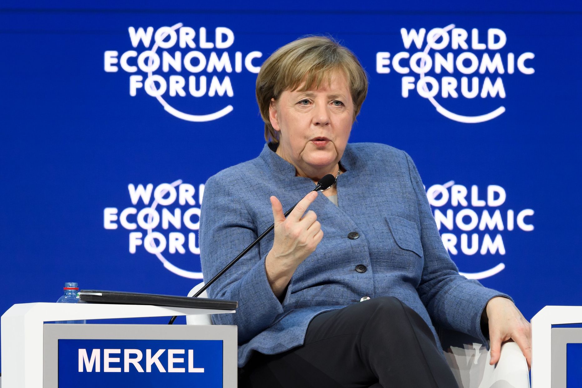 Saksamaa liidukantsler Angela Merkel Davosis.