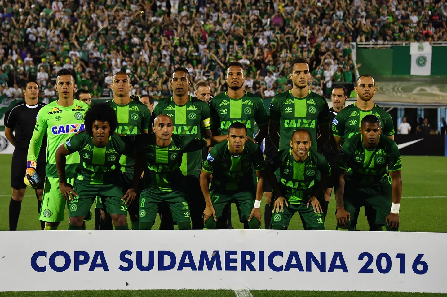 Chapecoense jalgpallurid enne Copa Sudamerica poolfinaali