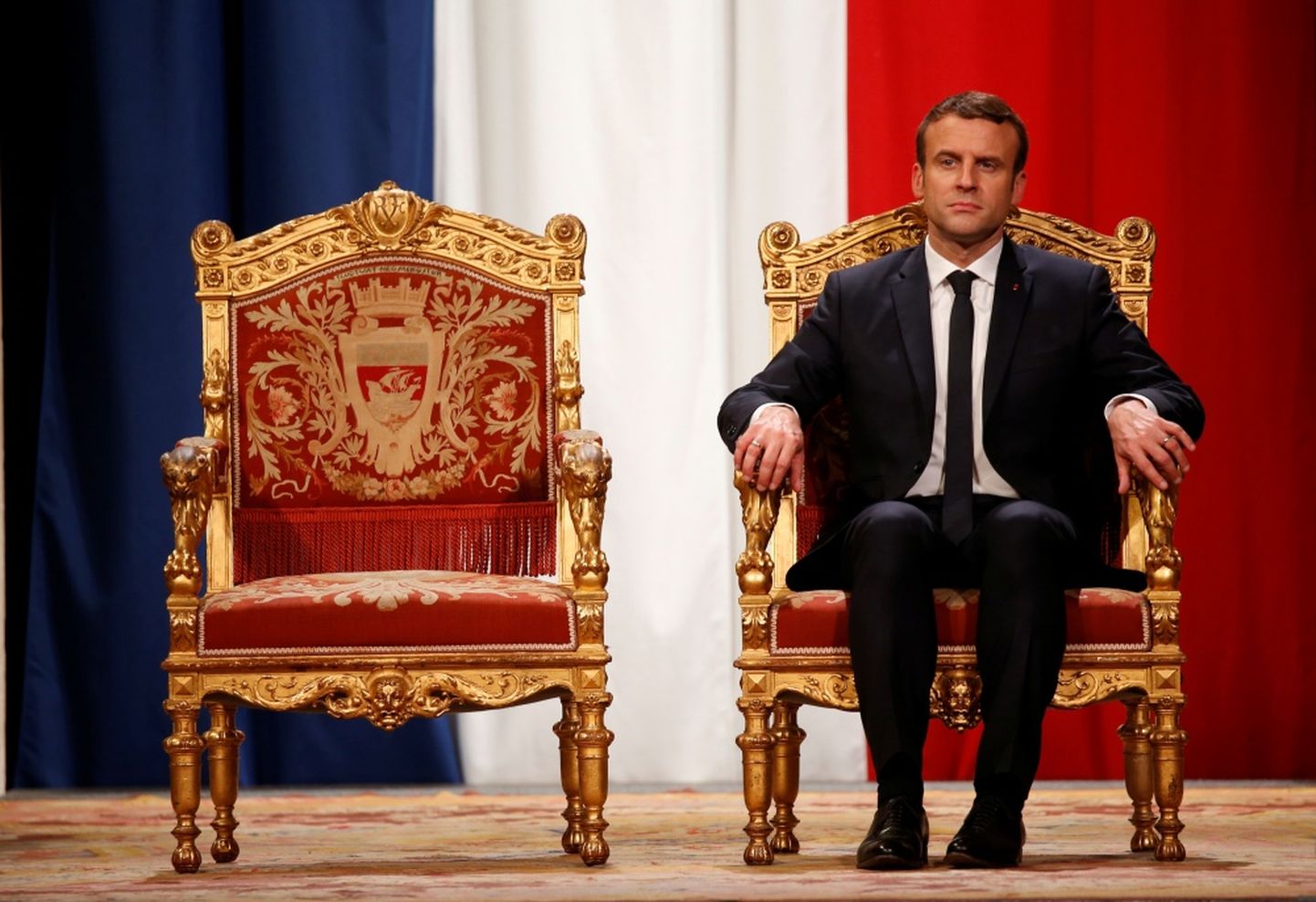 Macron veel Jupiterina pärast oma esimest valimisvõitu.