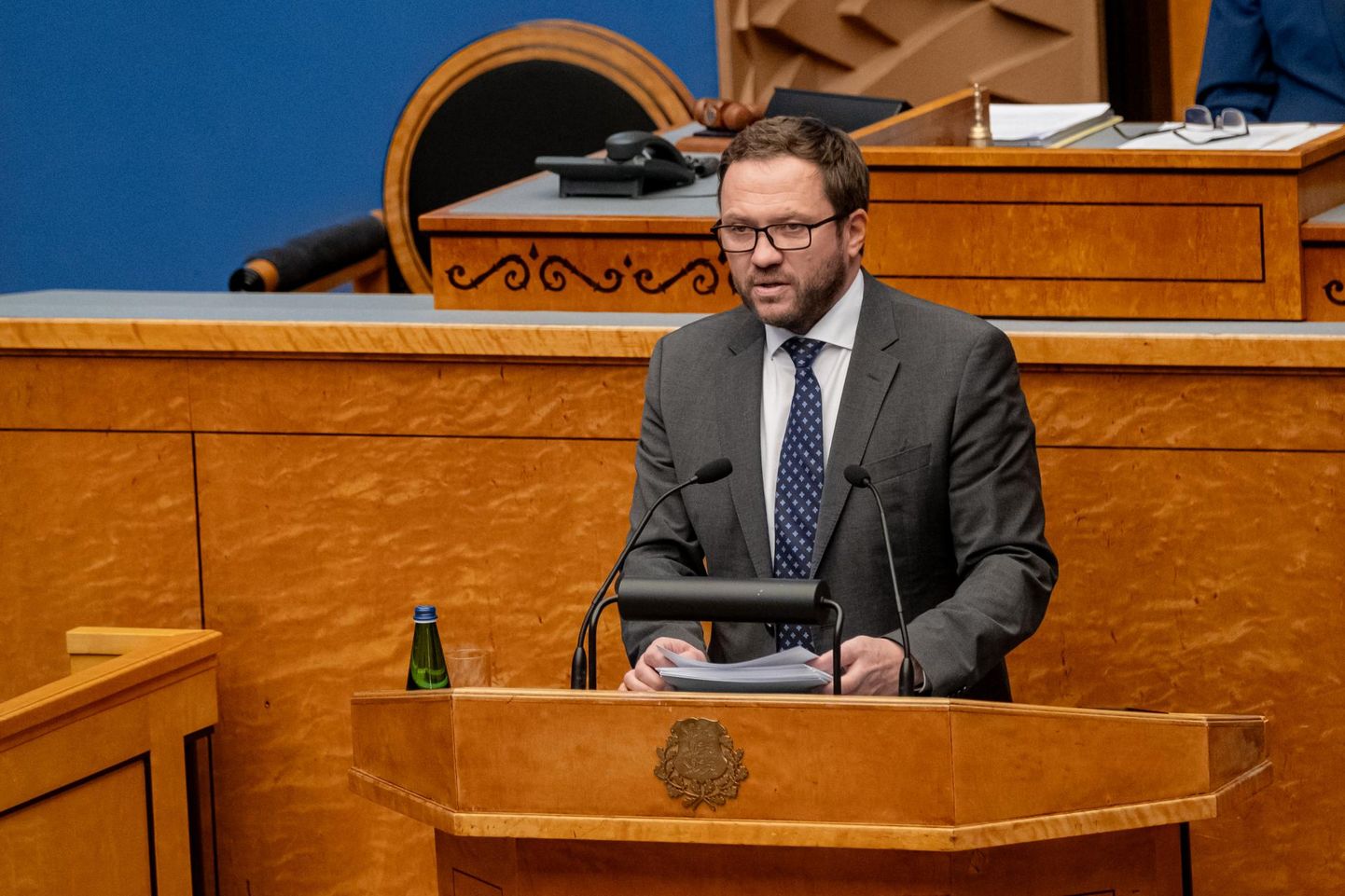 Välisminister Margus Tsahkna (Eesti 200) pidas riigikogu ees traditsioonilise välispoliitika aastakõne.