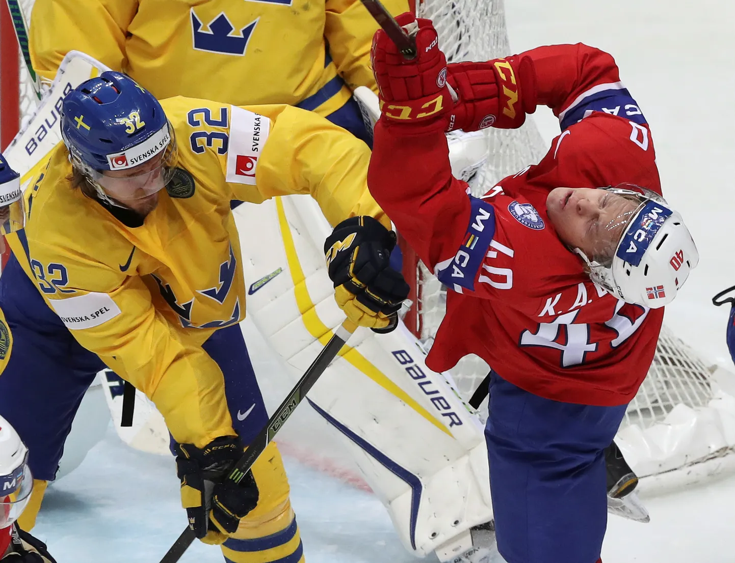 Rootsi hokimees Magnus Nygren (nr 32) on esindanud ka rahvuskoondist kõige kõrgemal tasemel.