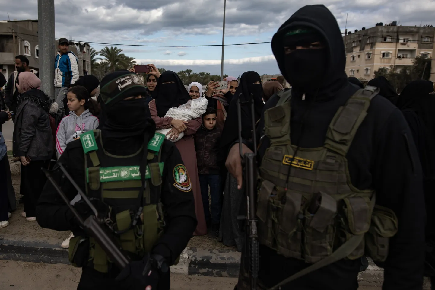 Hamasi sõjalise tiiva Ezzedine al-Qassami Brigaadide võitlejad Gaza linnas.