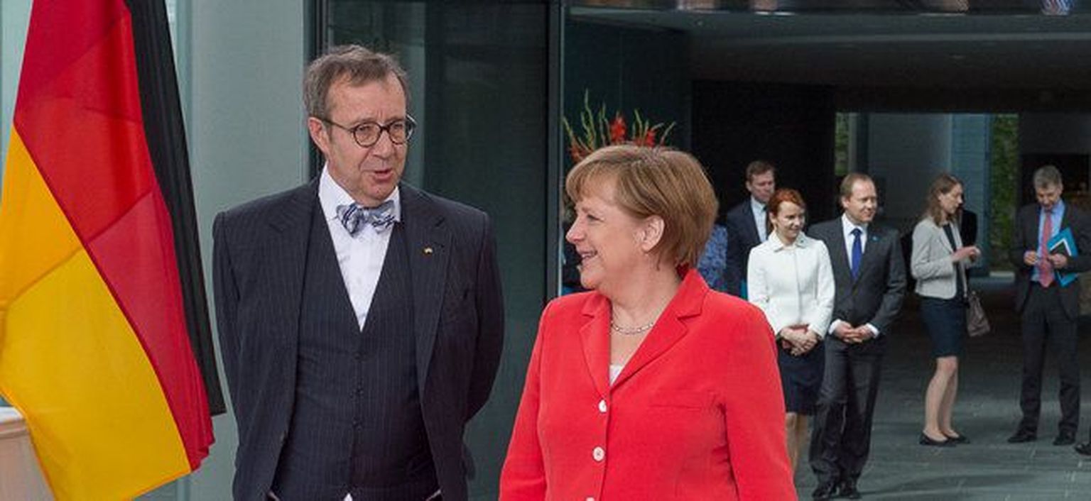 Toomas Ilves ja Angela Merkel.